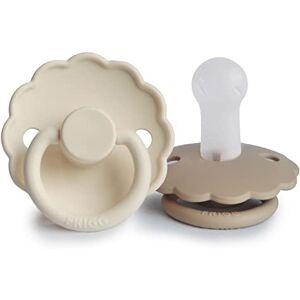 FRIGG Daisy Lot de 2 sucettes Sucette en silicone Sans BPA Fabriqué au Danemark Tétine Cerise Symétrique (Cream/Croissant, Taille 2 (6-18 Mois)) - Publicité FRIGG Daisy Lot de 2 sucettes Sucette en silicone Sans BPA Fabriqué au Danemark Tétine Cerise Symétrique (Cream/Croissant, Taille 2 (6-18 Mois)) - Publicité