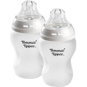 Tommee Tippee Biberons en verre enveloppés de silicone Natural Start, Dès la naissance, 250 ml, Lot de 2 - Publicité Tommee Tippee Biberons en verre enveloppés de silicone Natural Start, Dès la naissance, 250 ml, Lot de 2 - Publicité