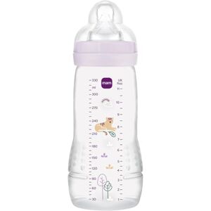 MAM Biberon Easy Active 6+ Mois Couleur Lilas 330 ml avec Tétine en Silicone Débit X Vitesse Ultra-Rapide - Publicité MAM Biberon Easy Active 6+ Mois Couleur Lilas 330 ml avec Tétine en Silicone Débit X Vitesse Ultra-Rapide - Publicité