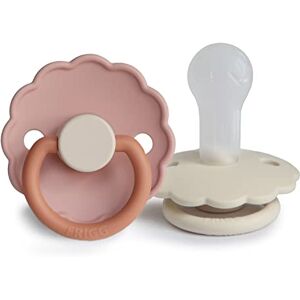 FRIGG Daisy Lot de 2 sucettes Sucette en silicone Sans BPA Fabriqué au Danemark Tétine Cerise Symétrique (Biscuit/Cream, Taille 2 (6-18 Mois)) - Publicité FRIGG Daisy Lot de 2 sucettes Sucette en silicone Sans BPA Fabriqué au Danemark Tétine Cerise Symétrique (Biscuit/Cream, Taille 2 (6-18 Mois)) - Publicité