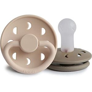 FRIGG Moon Phase Lot de 2 sucettes Sucette en silicone Sans BPA Fabriqué au Danemark Tétine Cerise Symétrique (Croissant/Portobello, Taille 2 (6-18 Mois)) - Publicité FRIGG Moon Phase Lot de 2 sucettes Sucette en silicone Sans BPA Fabriqué au Danemark Tétine Cerise Symétrique (Croissant/Portobello, Taille 2 (6-18 Mois)) - Publicité
