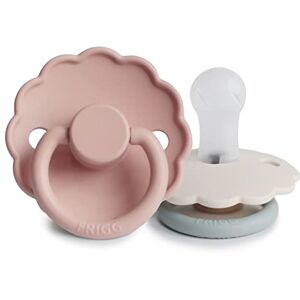 FRIGG Daisy Lot de 2 sucettes Sucette en silicone Sans BPA Fabriqué au Danemark Tétine Cerise Symétrique (Blush/Cotton candy, Taille 1 (0-6 Mois)) - Publicité FRIGG Daisy Lot de 2 sucettes Sucette en silicone Sans BPA Fabriqué au Danemark Tétine Cerise Symétrique (Blush/Cotton candy, Taille 1 (0-6 Mois)) - Publicité