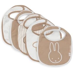 Jollein Lot de 5 bavoirs imperméables Miffy Heads - Publicité Jollein Lot de 5 bavoirs imperméables Miffy Heads - Publicité