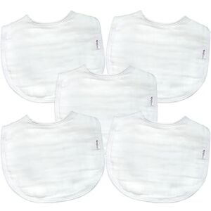 Green Sprouts Bavoirs pour bébé en mousseline Set blanc Lot de 5-0/12 mois Bavoirs imperméables pour garder votre bébé au sec En coton naturel - Publicité Green Sprouts Bavoirs pour bébé en mousseline Set blanc Lot de 5-0/12 mois Bavoirs imperméables pour garder votre bébé au sec En coton naturel - Publicité
