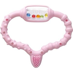 Curaprox Anneau de Dentition pour Bébé-Pour Les Nourrissons de 0 à 24 Mois/Apaise L'Inconfort de la Dentition Sans BPA, Rose, avec Brosse à dents d'Entraînement/Fabriqué en Suisse - Publicité Curaprox Anneau de Dentition pour Bébé-Pour Les Nourrissons de 0 à 24 Mois/Apaise L'Inconfort de la Dentition Sans BPA, Rose, avec Brosse à dents d'Entraînement/Fabriqué en Suisse - Publicité
