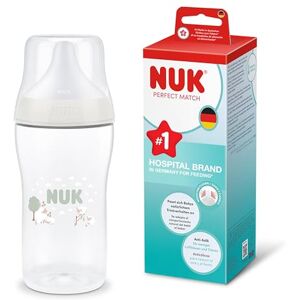 Nuk Perfect Match Biberon 3+ mois 260 ml Biberon anti-coliques PP Indicateur de contrôle de température Mouton Lot de 1 - Publicité Nuk Perfect Match Biberon 3+ mois 260 ml Biberon anti-coliques PP Indicateur de contrôle de température Mouton Lot de 1 - Publicité