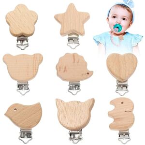 Toimveok 8 Pcs Pince Attache Tetine Bois Attache Tetine Personnalisé Attaches-Sucettes Nombreux Motifs Mignons Résistant À La Transpiration Et À La Salive Surface Lisse Apaise Pratique Multiples Usages - Publicité Toimveok 8 Pcs Pince Attache Tetine Bois Attache Tetine Personnalisé Attaches-Sucettes Nombreux Motifs Mignons Résistant À La Transpiration Et À La Salive Surface Lisse Apaise Pratique Multiples Usages - Publicité