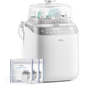 Bear Bottle Washer Pro Sterilisation Biberon Nettoyeur, Stérilisateur & Sécheur Automatique Élimine 99,9% des Germes, Cycle Rapide 19 Min Pour Tous Biberons, Tire-Lait & Accessoires Bébé - Publicité Bear Bottle Washer Pro Sterilisation Biberon Nettoyeur, Stérilisateur & Sécheur Automatique Élimine 99,9% des Germes, Cycle Rapide 19 Min Pour Tous Biberons, Tire-Lait & Accessoires Bébé - Publicité