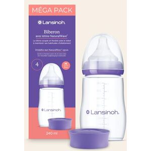 Lansinoh Biberon PP Natural Wave 240ml Lot de 4 pour Bébés Allaités - Publicité Lansinoh Biberon PP Natural Wave 240ml Lot de 4 pour Bébés Allaités - Publicité