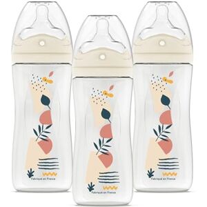 Dodie Lot de 3 Biberons Tetine Multi-Perforée, anti-colique, 330mL, Terracotta - Publicité Dodie Lot de 3 Biberons Tetine Multi-Perforée, anti-colique, 330mL, Terracotta - Publicité