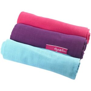 Faye and Lou Faye et Lou Cozio Extra Large filles en mousseline Cozio (Lot de 3, Fuchsia/rose/violet/turquoise) - Publicité Faye and Lou Faye et Lou Cozio Extra Large filles en mousseline Cozio (Lot de 3, Fuchsia/rose/violet/turquoise) - Publicité