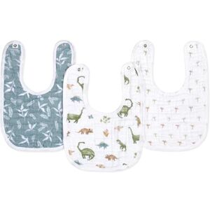 aden + anais™ Essentials Lot de 3 bavoirs en mousseline de coton pour bébé Motif dinosaure jungle - Publicité aden + anais™ Essentials Lot de 3 bavoirs en mousseline de coton pour bébé Motif dinosaure jungle - Publicité