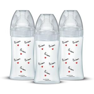 Dodie Lot de 3 Biberons anti-colique, Mathilde Cabanas, Tetine Plate, 270mL - Publicité Dodie Lot de 3 Biberons anti-colique, Mathilde Cabanas, Tetine Plate, 270mL - Publicité