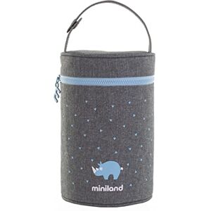 Miniland Housse isotherme pour thermos et biberons bébé de 700 ml, sac de transport avec poignée, idéale pour les thermos solides (Azure) - Publicité Miniland Housse isotherme pour thermos et biberons bébé de 700 ml, sac de transport avec poignée, idéale pour les thermos solides (Azure) - Publicité