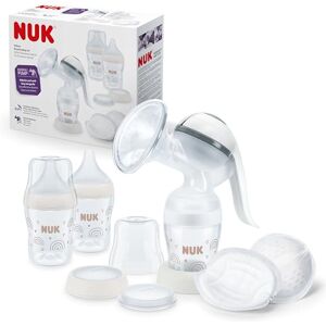 Nuk Kit tire-lait manuel Coussinet en silicone souple Levier ergonomique 2 biberons Perfect Match 150 ml 2 pads jetables haute performance - Publicité Nuk Kit tire-lait manuel Coussinet en silicone souple Levier ergonomique 2 biberons Perfect Match 150 ml 2 pads jetables haute performance - Publicité