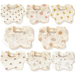 xolear 8 Pièces Bavoirs Bébé Mousseline, 100% Coton Bebe Bavoir Motif Pétales Irrégulier Bibs Naissance avec Bouton Pression Réglable Doux Absorbant Respirent BéBé Garçon Fille Bave et Dentition, B - Publicité xolear 8 Pièces Bavoirs Bébé Mousseline, 100% Coton Bebe Bavoir Motif Pétales Irrégulier Bibs Naissance avec Bouton Pression Réglable Doux Absorbant Respirent BéBé Garçon Fille Bave et Dentition, B - Publicité
