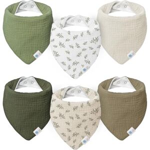 lulumoon Bavoirs Bébé pour Nouveau-nés: 100% Mousseline Haute Absorbance Coton Bavoir bandana bebe pour Garçons et Filles (6 pièces, Branche) - Publicité lulumoon Bavoirs Bébé pour Nouveau-nés: 100% Mousseline Haute Absorbance Coton Bavoir bandana bebe pour Garçons et Filles (6 pièces, Branche) - Publicité