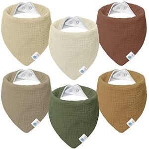 lulumoon Lulu moon Bavoirs bébé écharpe triangulaire bébé mousseline foulard bébé pour garçon et fille (6 pièces, vallée) - Publicité lulumoon Lulu moon Bavoirs bébé écharpe triangulaire bébé mousseline foulard bébé pour garçon et fille (6 pièces, vallée) - Publicité