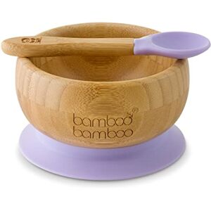 bamboo bamboo Ensemble Bols de Sevrage et Cuillères pour Bébés Avec Anneau d’aspiration en Silicone, Bols pour Tout-petits avec Cuillère pour Bébés à partir de 6 mois (Lilas) - Publicité bamboo bamboo Ensemble Bols de Sevrage et Cuillères pour Bébés Avec Anneau d’aspiration en Silicone, Bols pour Tout-petits avec Cuillère pour Bébés à partir de 6 mois (Lilas) - Publicité