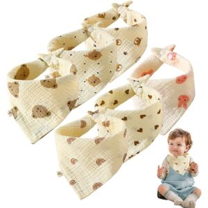 WEGLOK Mousseline Bébé Bavoirs,6 Pièces,Bebe Nouveau Né Bandana,Foulard Bavoirs Bebe Réglables Doux Pour Garçons et Filles,Coton Doux Absorbant Respirent les nourrissons - Publicité WEGLOK Mousseline Bébé Bavoirs,6 Pièces,Bebe Nouveau Né Bandana,Foulard Bavoirs Bebe Réglables Doux Pour Garçons et Filles,Coton Doux Absorbant Respirent les nourrissons - Publicité