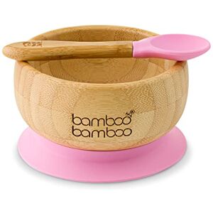 bamboo bamboo Ensemble Bols de Sevrage et Cuillères pour Bébés Avec Anneau d’aspiration en Silicone, Bols pour Tout-petits avec Cuillère pour Bébés à partir de 6 mois (Rose) - Publicité bamboo bamboo Ensemble Bols de Sevrage et Cuillères pour Bébés Avec Anneau d’aspiration en Silicone, Bols pour Tout-petits avec Cuillère pour Bébés à partir de 6 mois (Rose) - Publicité