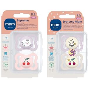 MAM - Dental Dummy Supreme - 0-6 mois - Pack de 4 - Sucette - Publicité MAM - Dental Dummy Supreme - 0-6 mois - Pack de 4 - Sucette - Publicité