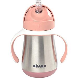 Béaba , Biberon/Tasse d'apprentissage /Gourde Bébé 2 en 1 Inox, Paille Enfant, 100% étanche, Anti-fuite, Facile à Ouvrir, Poignées amovibles, Matière, Sain, Solide, 250 ml, Rose - Publicité Béaba , Biberon/Tasse d'apprentissage /Gourde Bébé 2 en 1 Inox, Paille Enfant, 100% étanche, Anti-fuite, Facile à Ouvrir, Poignées amovibles, Matière, Sain, Solide, 250 ml, Rose - Publicité