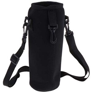 ROSETOR Sac de transport isotherme pour bouteille d'eau avec bandoulière (1 L, noir) - Publicité ROSETOR Sac de transport isotherme pour bouteille d'eau avec bandoulière (1 L, noir) - Publicité