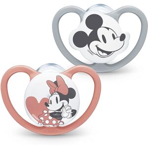 Nuk Lot de 2 tétines Space Baby 6-18 mois Tétines avec ventilation supplémentaire Silicone sans BPA Mickey et Minnie Mouse 10736749 - Publicité Nuk Lot de 2 tétines Space Baby 6-18 mois Tétines avec ventilation supplémentaire Silicone sans BPA Mickey et Minnie Mouse 10736749 - Publicité