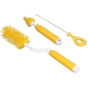 DAUZ Brosse à Paille pour bébé, Ensemble de Brosses à Biberon pour Enfants Poignée élastique Antidérapante Multifonctionnelle pour Gobelet à Eau pour Enfants (YELLOW) - Publicité DAUZ Brosse à Paille pour bébé, Ensemble de Brosses à Biberon pour Enfants Poignée élastique Antidérapante Multifonctionnelle pour Gobelet à Eau pour Enfants (YELLOW) - Publicité
