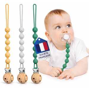 nedit Attache Tetine (3 Couleurs) Attache Sucette Accroche Tétine Bebe Lot De Accroches Tétines En Silicone Testées & Approuvées (Mauve/Bleu-Vert/Gris) - Publicité nedit Attache Tetine (3 Couleurs) Attache Sucette Accroche Tétine Bebe Lot De Accroches Tétines En Silicone Testées & Approuvées (Mauve/Bleu-Vert/Gris) - Publicité