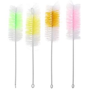 GANYKQ Brosses à biberon pour nouveau-né Long manche Bouteille de lait en verre Brosse tube pour la maison - Publicité GANYKQ Brosses à biberon pour nouveau-né Long manche Bouteille de lait en verre Brosse tube pour la maison - Publicité