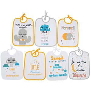 Babycalin Pack de 7 Bavoirs Naissance - Publicité Babycalin Pack de 7 Bavoirs Naissance - Publicité