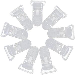 MagiDeal Lot de 10pcs Clip Pince pour Attache-sucette Bretelle Accessoire DIY Clair - Publicité MagiDeal Lot de 10pcs Clip Pince pour Attache-sucette Bretelle Accessoire DIY Clair - Publicité
