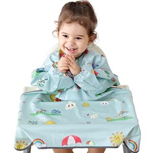 PewinGo Bavoir Bebe & de Sevrage Avec Manches, Se Fixe à Votre Chaise Haute, Imperméable, Confortable et Doux pour BLW Mess 6 à 30 Mois Gris - Publicité PewinGo Bavoir Bebe & de Sevrage Avec Manches, Se Fixe à Votre Chaise Haute, Imperméable, Confortable et Doux pour BLW Mess 6 à 30 Mois Gris - Publicité