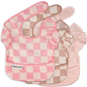 Tiny Twinkle Bavoirs Bébé Anti-Salissures pour les Repas – Tablier Étanche et Essuyable pour Tout-Petit – Pratique pour les Voyages – Sans PFAS, PVC, BPA ni Phtalates – (Lot de 3, Carreaux Fille) - Publicité Tiny Twinkle Bavoirs Bébé Anti-Salissures pour les Repas – Tablier Étanche et Essuyable pour Tout-Petit – Pratique pour les Voyages – Sans PFAS, PVC, BPA ni Phtalates – (Lot de 3, Carreaux Fille) - Publicité