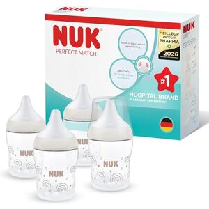 Nuk Perfect Match ensemble de biberons 0+ mois 150 ml Biberons anti-coliques pour nouveau-nés PP Indicateur de contrôle de température Arc-en-ciel Lot de 4 - Publicité Nuk Perfect Match ensemble de biberons 0+ mois 150 ml Biberons anti-coliques pour nouveau-nés PP Indicateur de contrôle de température Arc-en-ciel Lot de 4 - Publicité