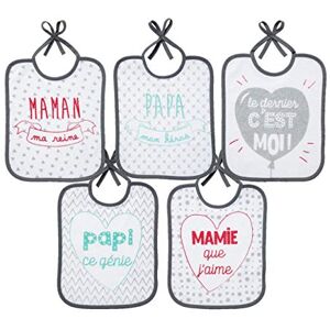 Babycalin Set de 5 Bavoirs, Multicolore - Publicité Babycalin Set de 5 Bavoirs, Multicolore - Publicité