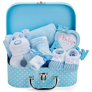 Baby Box Shop Coffret Naissance pour Bébé Garçon avec Cadeaux pour Bébés Incluant Hochet bébé Cadre photo Linge de Mousseline Bavoir Paire de Chaussettes Paire de Mitaines et Bonnet - Publicité Baby Box Shop Coffret Naissance pour Bébé Garçon avec Cadeaux pour Bébés Incluant Hochet bébé Cadre photo Linge de Mousseline Bavoir Paire de Chaussettes Paire de Mitaines et Bonnet - Publicité