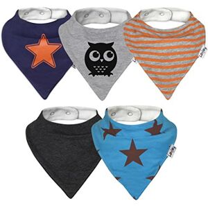 Lovjoy Bandana Bébé Bavoir 5 pièces Doux et absorbant avec doublure imperméable, pour bébés, nourrissons et tout-petits, garçons et filles - Publicité Lovjoy Bandana Bébé Bavoir 5 pièces Doux et absorbant avec doublure imperméable, pour bébés, nourrissons et tout-petits, garçons et filles - Publicité