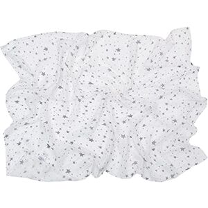 Miracle Baby Couverture en Mousseline Bébé, Couverture d'Emmaillotage pour Nouveau-né Garçon Fille, 100% Coton, Deux Couches, 110 x 150 cm, Étoile Gris - Publicité Miracle Baby Couverture en Mousseline Bébé, Couverture d'Emmaillotage pour Nouveau-né Garçon Fille, 100% Coton, Deux Couches, 110 x 150 cm, Étoile Gris - Publicité