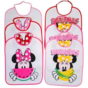 Ellepi bavoir bebe enfant elastique disney eponge impermeable (Minnie Large) - Publicité Ellepi bavoir bebe enfant elastique disney eponge impermeable (Minnie Large) - Publicité