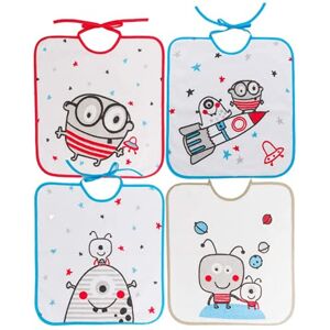 Bavoirs bébé Ti TIN - Coton, Imperméable, Dessins Spatiaux - 0-12 Mois - Publicité Bavoirs bébé Ti TIN - Coton, Imperméable, Dessins Spatiaux - 0-12 Mois - Publicité