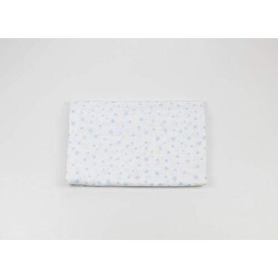 Ti TIN Lange en Mousseline pour Bébé, 125x125 cm 100% Coton Lange Gaz Doux, Léger et Multifonction Motif Étoile Couleur Blanc et Bleu clair 100gr/m² - Publicité Ti TIN Lange en Mousseline pour Bébé, 125x125 cm 100% Coton Lange Gaz Doux, Léger et Multifonction Motif Étoile Couleur Blanc et Bleu clair 100gr/m² - Publicité
