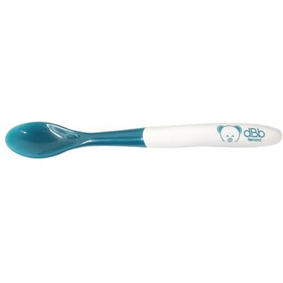 dBb Remond Cuillère Bébé Thermosensible, Cuilleron Turquoise Réagit à la Chaleur (Blanchit à +40°C), Couvert d’Apprentissage 1er Âge Sans BPA Douce pour Gencives Sensibles, Diversification Alimentaire - Publicité dBb Remond Cuillère Bébé Thermosensible, Cuilleron Turquoise Réagit à la Chaleur (Blanchit à +40°C), Couvert d’Apprentissage 1er Âge Sans BPA Douce pour Gencives Sensibles, Diversification Alimentaire - Publicité