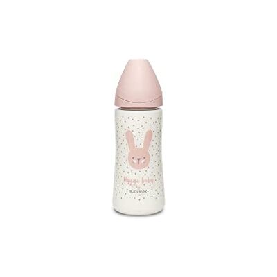 Suavinex Biberon Tetine Ronde Débit Rapide Lapin Rose 360 ml 1 Unité - Publicité Suavinex Biberon Tetine Ronde Débit Rapide Lapin Rose 360 ml 1 Unité - Publicité