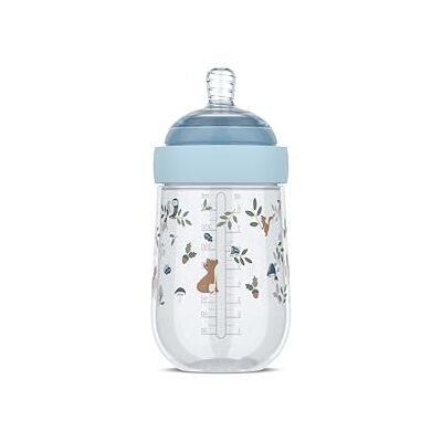 Mepal Biberon Mio Little Dutch Capuchon transparent pour le rangement Anti-colique Conception spiralée pour éviter les obstructions Silicone de grade médical 240 ml Forest Friends - Publicité Mepal Biberon Mio Little Dutch Capuchon transparent pour le rangement Anti-colique Conception spiralée pour éviter les obstructions Silicone de grade médical 240 ml Forest Friends - Publicité