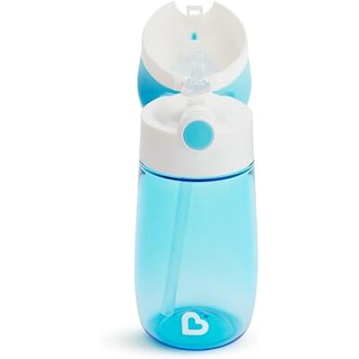 Munchkin Bouteille d'Eau Poussette Flip & Go™ avec Paille Tasse Tout-Petit 12 oz / 355 ml Design Anti-Déversement Bouteilles Enfant et Bébé pour Filles et Garçons 18m+ Matériau Durable Bleu - Publicité Munchkin Bouteille d'Eau Poussette Flip & Go™ avec Paille Tasse Tout-Petit 12 oz / 355 ml Design Anti-Déversement Bouteilles Enfant et Bébé pour Filles et Garçons 18m+ Matériau Durable Bleu - Publicité