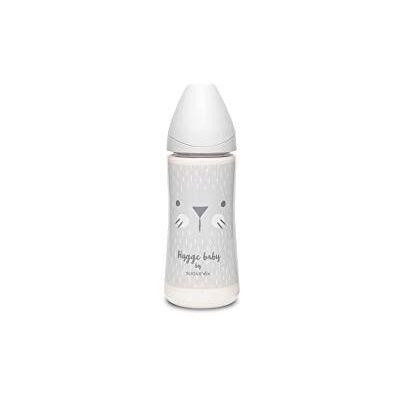 Suavinex Biberon Tetine Ronde Débit Rapide Moustache Gris 360 ml 1 Unité - Publicité Suavinex Biberon Tetine Ronde Débit Rapide Moustache Gris 360 ml 1 Unité - Publicité