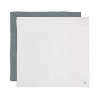 Jollein Lot de 2 langes en mousseline pour bébé Twinkling, vert mer 115 x 115 cm 100% coton Lingettes pour bébé Certifiées Oeko-Tex - Publicité Jollein Lot de 2 langes en mousseline pour bébé Twinkling, vert mer 115 x 115 cm 100% coton Lingettes pour bébé Certifiées Oeko-Tex - Publicité